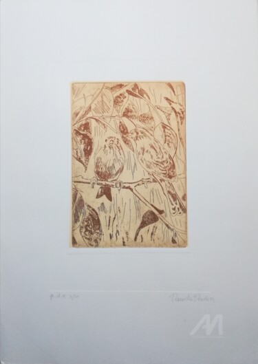 uccelli sul ramo Printmaking titled "uccelli sul ramo" by Dade, Original Artwork, Etching