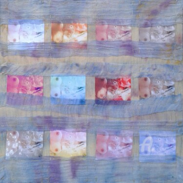 Collages intitolato "rifrazioni-cromatic…" da Dade, Opera d'arte originale