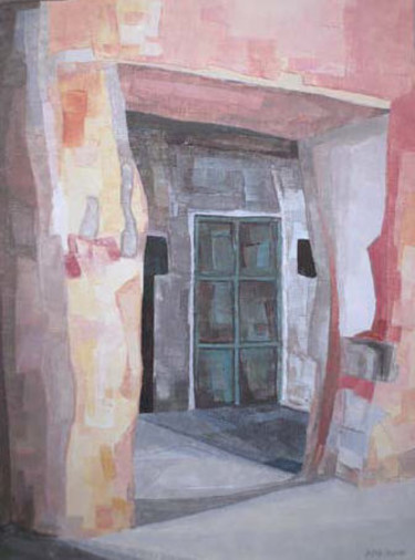 Painting titled "Impase Halfaoui" by Izabelle Dafali, Original Artwork, Oil