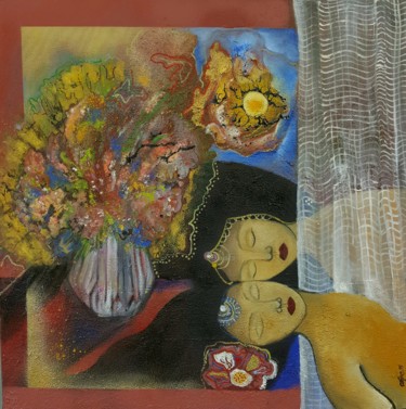 Peinture intitulée "The Dreamers" par Dafinë Vitija, Œuvre d'art originale, Huile