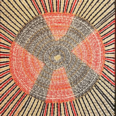Malerei mit dem Titel "Chromosome" von Laurent Da Fonseca, Original-Kunstwerk, Acryl