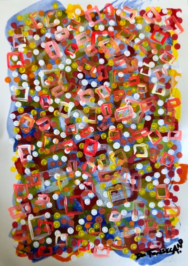 Painting titled "Un peu de couleurs.…" by Laurent Da Fonseca, Original Artwork, Acrylic