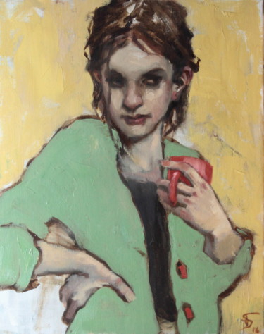 Картина под названием "Cecile" - Dagi Talas, Подлинное произведение искусства, Масло