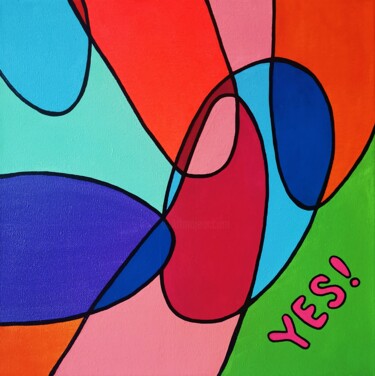 제목이 "Say YES to a wonder…"인 미술작품 Daheaven Art로, 원작, 아크릴 나무 들것 프레임에 장착됨