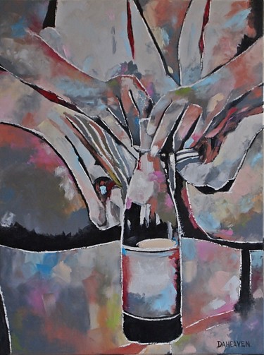 Rendezvous. Peinture intitulée "Rendezvous." par Daheaven, Œuvre d'art originale, Huile Monté sur Châssis