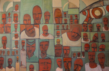 Malerei mit dem Titel "Sudan" von Dahlia Baasher, Original-Kunstwerk, Öl