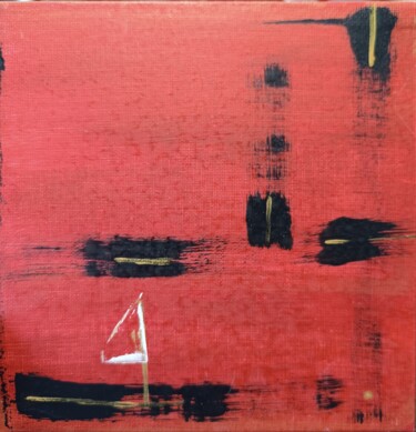 Malerei mit dem Titel "Das Flammenmeer" von Dahlia, Original-Kunstwerk, Acryl