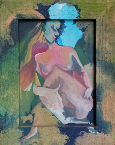 Malerei mit dem Titel "Cuerpo pintado en l…" von Daïana Sena, Original-Kunstwerk, Acryl