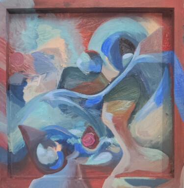 Painting titled "Paysaje aceitado" by Daïana Sena, Original Artwork, Oil