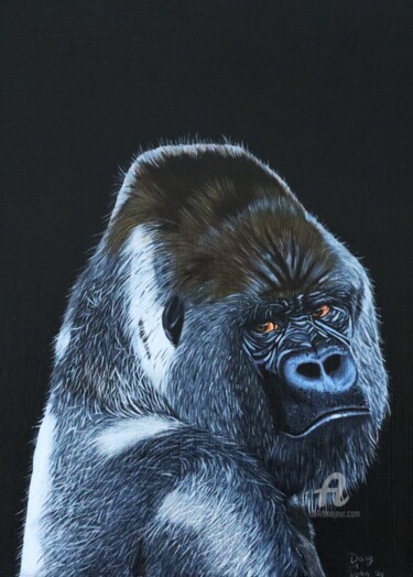 Pintura titulada "'Rocky' Acrylic pai…" por Daisy Van Der Zijden, Obra de arte original, Acrílico