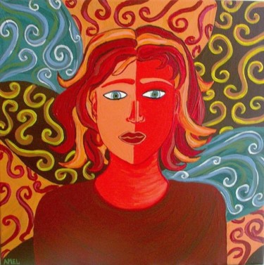 Peinture intitulée "imagination" par Amal B., Œuvre d'art originale