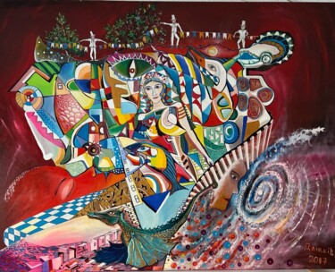 Peinture intitulée "Nervana" par Vladislav Dankiv, Œuvre d'art originale, Huile