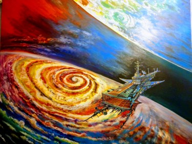 Pintura titulada "космос" por Vladislav Dankiv, Obra de arte original, Oleo