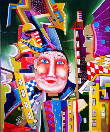 Peinture intitulée "сытая жизнь" par Vladislav Dankiv, Œuvre d'art originale, Huile