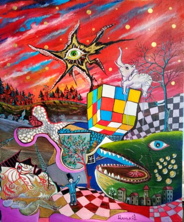 Картина под названием "Сказска а не рыба" - Vladislav Dankiv, Подлинное произведение искусства, Масло
