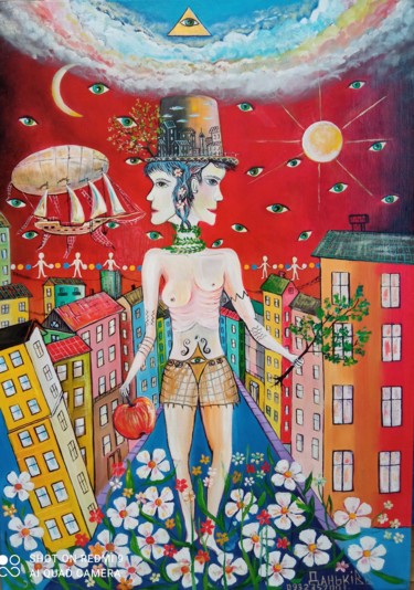Peinture intitulée "Симейное благо" par Vladislav Dankiv, Œuvre d'art originale, Huile