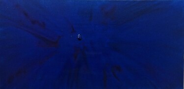 Painting titled "Blue" by Dalia Atteya, Original Artwork