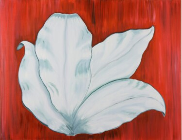 Pintura intitulada "I am a Flower" por Dalia Atteya, Obras de arte originais, Óleo