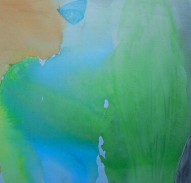Peinture intitulée "Nenufares e verde" par Dalila Silva, Œuvre d'art originale, Acrylique
