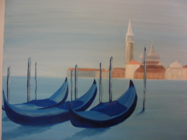 Painting titled "Veneza" by Dalila Silva, Original Artwork, Acrylic