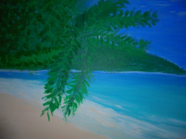 Painting titled "Paraíso" by Dalila Silva, Original Artwork, Acrylic
