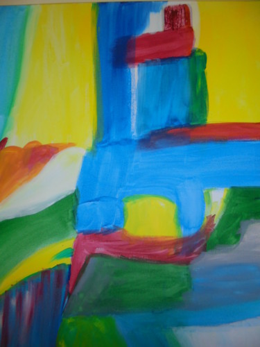 Pintura intitulada "As cores vibram" por Dalila Silva, Obras de arte originais, Acrílico