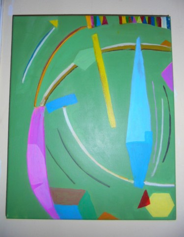 Painting titled "sinfonia colorida 2" by Dalila Silva, Original Artwork, Acrylic