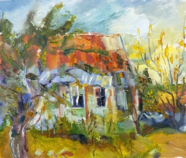 Painting titled "этюд" by Dall Din, Original Artwork, Oil