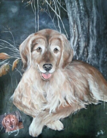 Painting titled "Bobby" by Janike Castonguay, Original Artwork