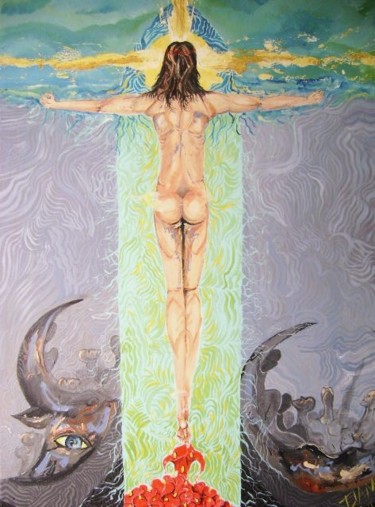Peinture intitulée "eternity" par David Alvarado Mora, Œuvre d'art originale, Huile