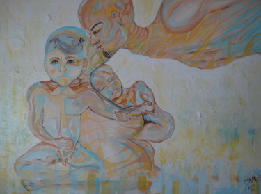 Peinture intitulée "La fertilidad" par David Alvarado Mora, Œuvre d'art originale, Acrylique