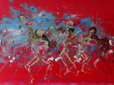 Peinture intitulée "La diversidad de la…" par David Alvarado Mora, Œuvre d'art originale, Acrylique