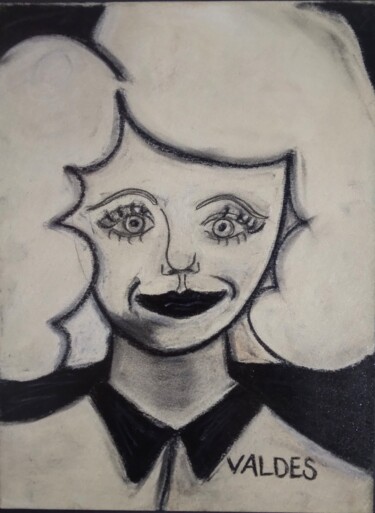 Pintura titulada "Newspaper Marshmall…" por Dalny Marga Valdes, Obra de arte original, Pastel