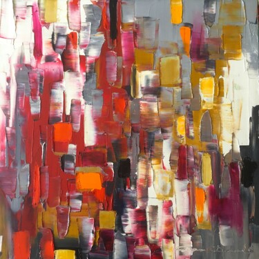 "Abstraction composée" başlıklı Tablo Dam Domido tarafından, Orijinal sanat, Petrol