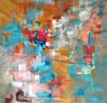 Peinture intitulée "New abstraction" par Dam Domido, Œuvre d'art originale, Acrylique