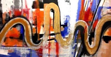 Pittura intitolato "Highways" da Dam Domido, Opera d'arte originale, Acrilico