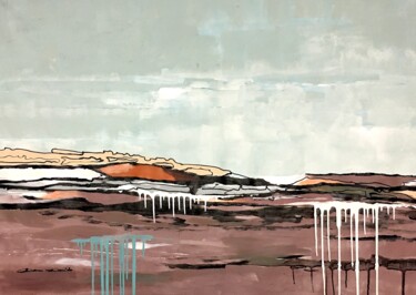 Картина под названием "Serene landscape" - Dam Domido, Подлинное произведение искусства, Акрил