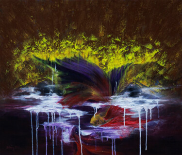 Картина под названием "Water balloon" - Dam Tung, Подлинное произведение искусства, Акрил