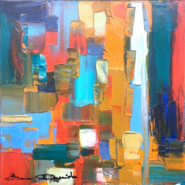 Painting titled "Abstraction 200 09" by Dam Domido, Original Artwork, Oil