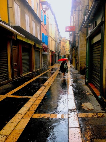 Photographie intitulée "Apt, le parapluie r…" par Dam Domido, Œuvre d'art originale, Photographie numérique