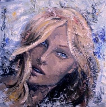 Painting titled "Une cdertaine gravi…" by Dam Domido, Original Artwork, Oil