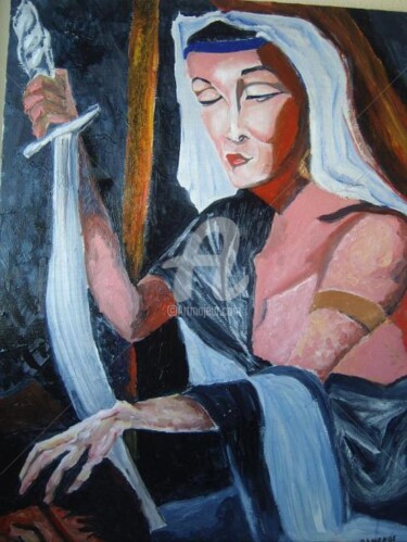 Pintura intitulada "Judite assassinando…" por Damenós, Obras de arte originais