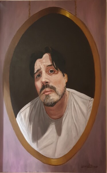 Pintura titulada "Retrato a óleo por…" por Damian Ferraro, Obra de arte original, Oleo Montado en Bastidor de camilla de mad…