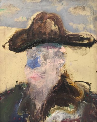 Pittura intitolato "Cowboy" da Damian Gomes, Opera d'arte originale