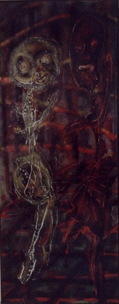 Painting titled "ono ona" by Damian Kozaryn, Original Artwork, Acrylic