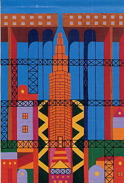 Pittura intitolato "La torre di Aldo Ro…" da Damiano Gulluni Artstudio, Opera d'arte originale