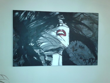Painting titled "Ange ou demon" by Dam, Original Artwork