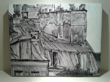 Painting titled "paname" by Dam, Original Artwork