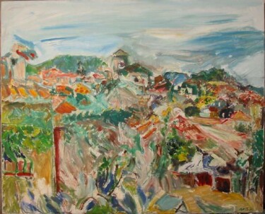 Peinture intitulée "Roquebrune sur Arge…" par Damien Bartolo, Œuvre d'art originale