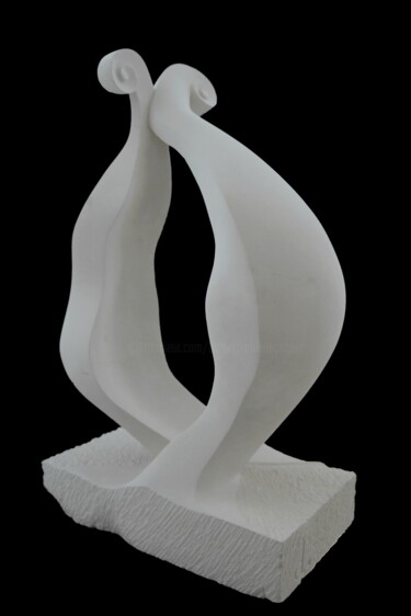 Sculpture titled "La danse des violons" by Damien Berger, Original Artwork, Stone